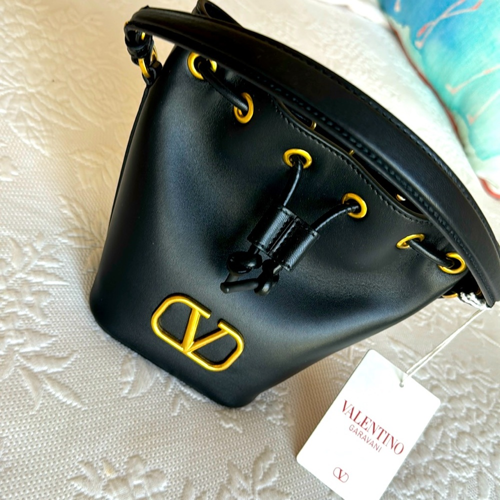 Valentino crossbody drawstring bucket bag